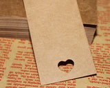 100 Pcs 9cm x 4cm Kraft Blank Hang Paper Tags with Hemp Rope