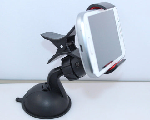 Cellphone Windshield Dashboard Mini Car Mount Holder - Black