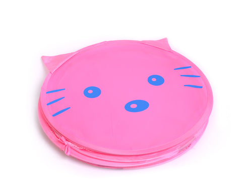 Cartoon Cat Foldable Pop-up Laundry Hamper - Pink