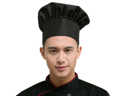 Mushroom Style Adjustable Chef Hat with Elastic Band