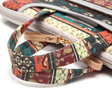 Bohemian Series Laptop Sleeve Case with Handle - Red