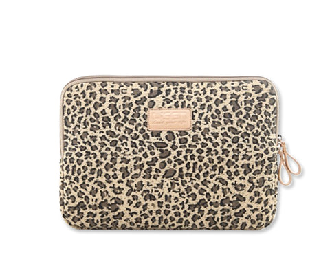 Leopard Series Laptop Canvas Case