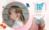 Small Butterfly Hair Clips for Girls 50 Pieces Mini Butterfly Clips 12 Assorted Gradient Colors 90s Hair Clips with Box