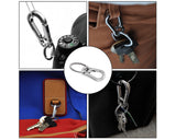 Stainless Steel Carabiner Clip Keyring Key Chain for Keys