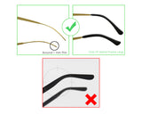 Eyeglass Metal Frame End Tips 6 Pairs Silicone Ear Sock Pieces Tubes Anti-slip Replacement Glasses Ear Cushion for Thin Metal Eyeglass Legs