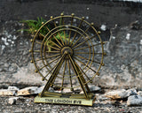 London Souvenirs Ferris Wheel Decor Medium Rotatable London Eye Metallic Figurine