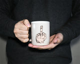 Color Changing Mug Magic Mug for Sublimation Ceramic Middle Finger Coffee Cup 11 oz/320 ml for Birthday Funny Christmas Gifts