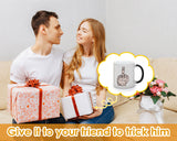 Color Changing Mug Magic Mug for Sublimation Ceramic Middle Finger Coffee Cup 11 oz/320 ml for Birthday Funny Christmas Gifts