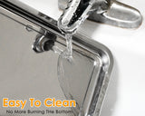 Air Fryer Basket and Tray Set of 2 Pieces 13 x 10 Inches Stainless Steel Filter Basket for Oil Filtering, Cooling Drain, Baking and Crispy Foods