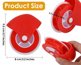 Pastry Wheel Decorator and Cutter Set of 2, Includes Lattice Pastry Wheel and Crust Roll for Pizza, Pastry, Ravioli Pasta, Pie and Cookie Decoration or Baking Cooking