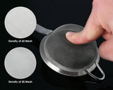 Tea Strainer 304 Stainless Steel 3-Inch Small Strainer Fine Mesh Cocktail Strainer Set of 2 Hand Strainer with Handle Also for Sifting Sugar, Flour, Spices, and Herbs