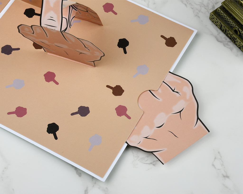 Funny Birthday Cards Middle Finger Pop Up Card SCSpecial