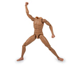 1/12 Scale Male Body Narrow Shoulder Standard 6 Inch Action Figure with 10 Interchangeable Hands