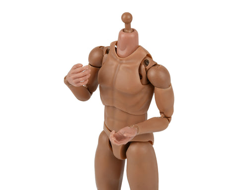 1/12 Scale Male Body Narrow Shoulder Standard 6 Inch Action Figure with 10 Interchangeable Hands