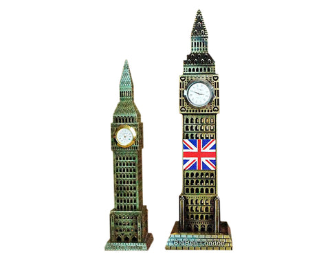 Metallic Big Ben Model Statue with Working Clock