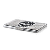 Skull Bling Swarovski Crystal Business Card Case