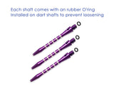 53mm Aluminium Dart Shafts 18 Pieces Harrow Dart Stems with O'ring