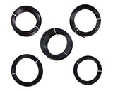 5 Pieces 10m Aluminium Bonsai Wire Set - Black