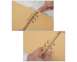 A5 Binder 6-ring Loose Leaf Folder PVC Refillable Notebook Cover