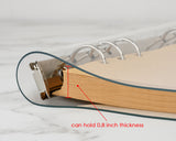 A5 Binder 6-ring Loose Leaf Folder PVC Refillable Notebook Cover