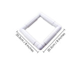 Square Clip Frame Plastic Rectangle Cross Stitch Frame for Embroidery