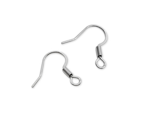 Hypoallergenic Earring Hooks 200 Pieces Steel Earwires