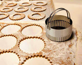 Biscuit Cutter 5 Pieces Stainless Steel Cookies Cutter with Handle
