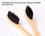 Bamboo Toothbrush 12 Pieces Biodegradable Toothbrushes with Soft Bristle