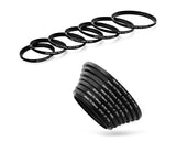 7 Pcs Camera Lens Filter Adapter Metal Stepping Rings Step Up 49-77mm