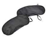 10 Pcs Soft  Fiber Eye Mask with 2 Elastic Straps - Black