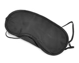 10 Pcs Soft  Fiber Eye Mask with 2 Elastic Straps - Black