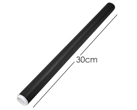 Carbon Fiber Sticker 152 x 30cm 3D Car Vinyl Wrap - Black