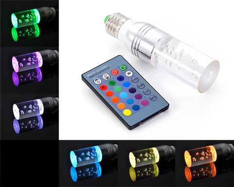 16 Colours Crystal LED Cylinder Light with Remote Control