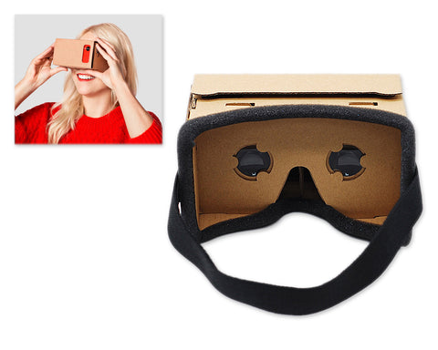 DIY Cardboard VR Headset Kit with Face Foam and Headband