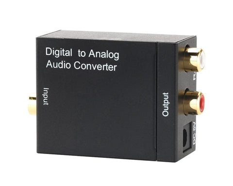 Digital Coaxial Toslink to Analog RCA Audio Converter