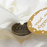 Wedding Ring Pillow for Ceremony Heart Shaped Ring Bearer Cushion