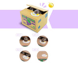 Novelty Cat Piggy Bank Stealing Coin Box for Kids