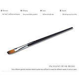 9 Pieces Flat Tipped Brushes