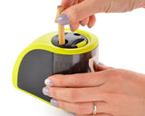 Battery Powered Electrical Pencil Sharpener - Green