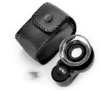 45X Mini Jewelry Loupe Magnifier with UV Lens and LED Light - Black