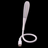 Flexible USB LED Light for Laptop Computer - White