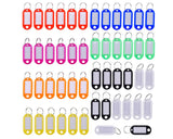 50 Pieces Keyrings with ID Tags