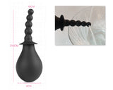 Silicone Enema Cleaning Anal Cleaner for Couple - Black