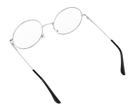 Metal Frame Round Glasses Set of 3