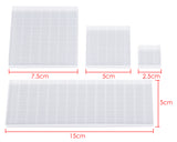 Acrylic Stamp Block with Grid Lines Set of 5