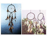 Set of 10 Metal Hoops for Dream Catcher and Craft - Silver
