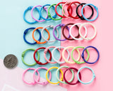 Metal Loose Leaf Binder Rings 100 Pieces 1.2 Inches Colorful Book Ring