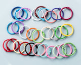 Metal Loose Leaf Binder Rings 100 Pieces 1.2 Inches Colorful Book Ring