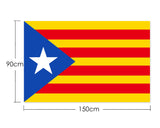 90cm x 150cm Catalonia Flag with Eyelets