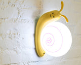 USB Rechargeable LED Night Light for Kids - Yellow Snail